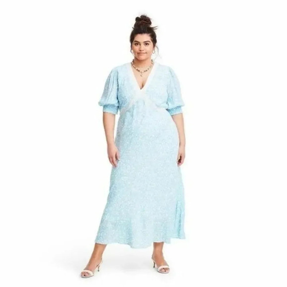 RIXO‎ for TARGET Floral Dress in Blue - Picture 2 of 12